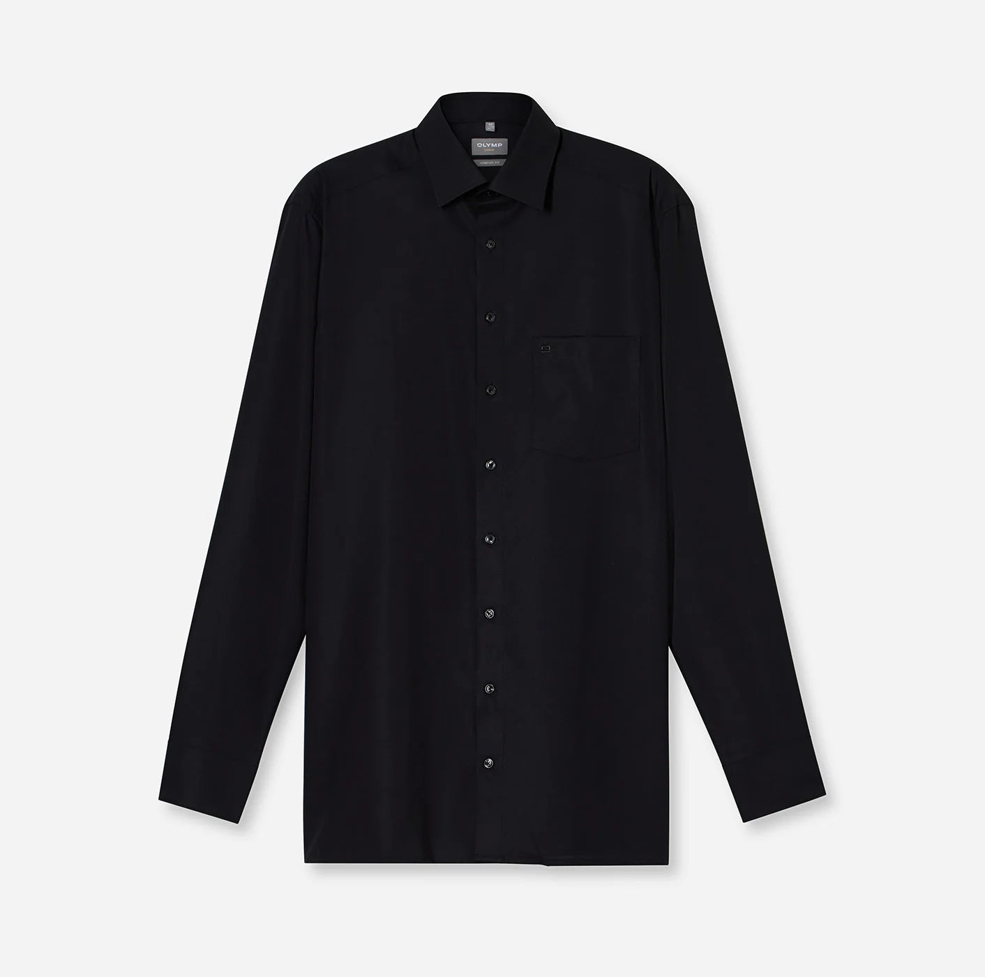 OLYMP LUXOR COMFORT FIT UNI LANGARM HEMD SCHWARZ