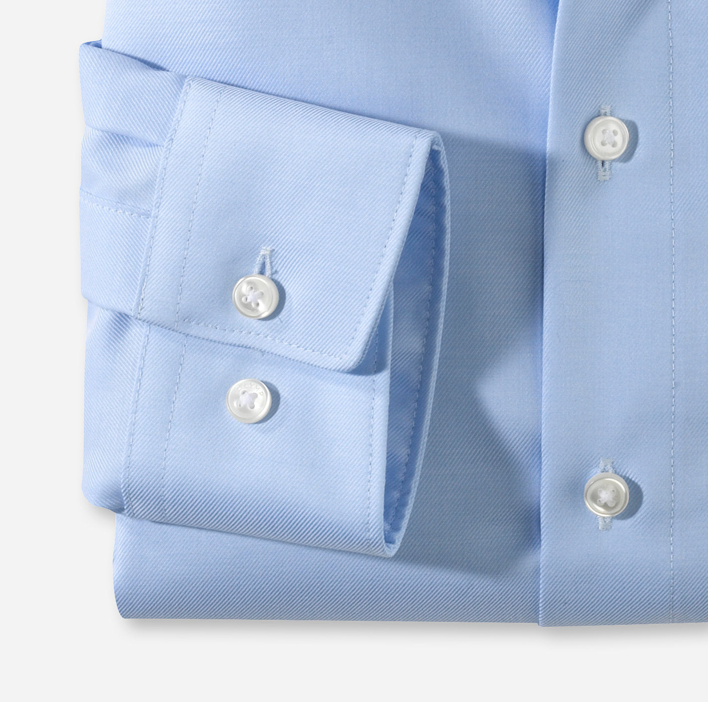 OLYMP LUXOR COMFORT FIT TWILL LANGARM HEMD HELLBLAU