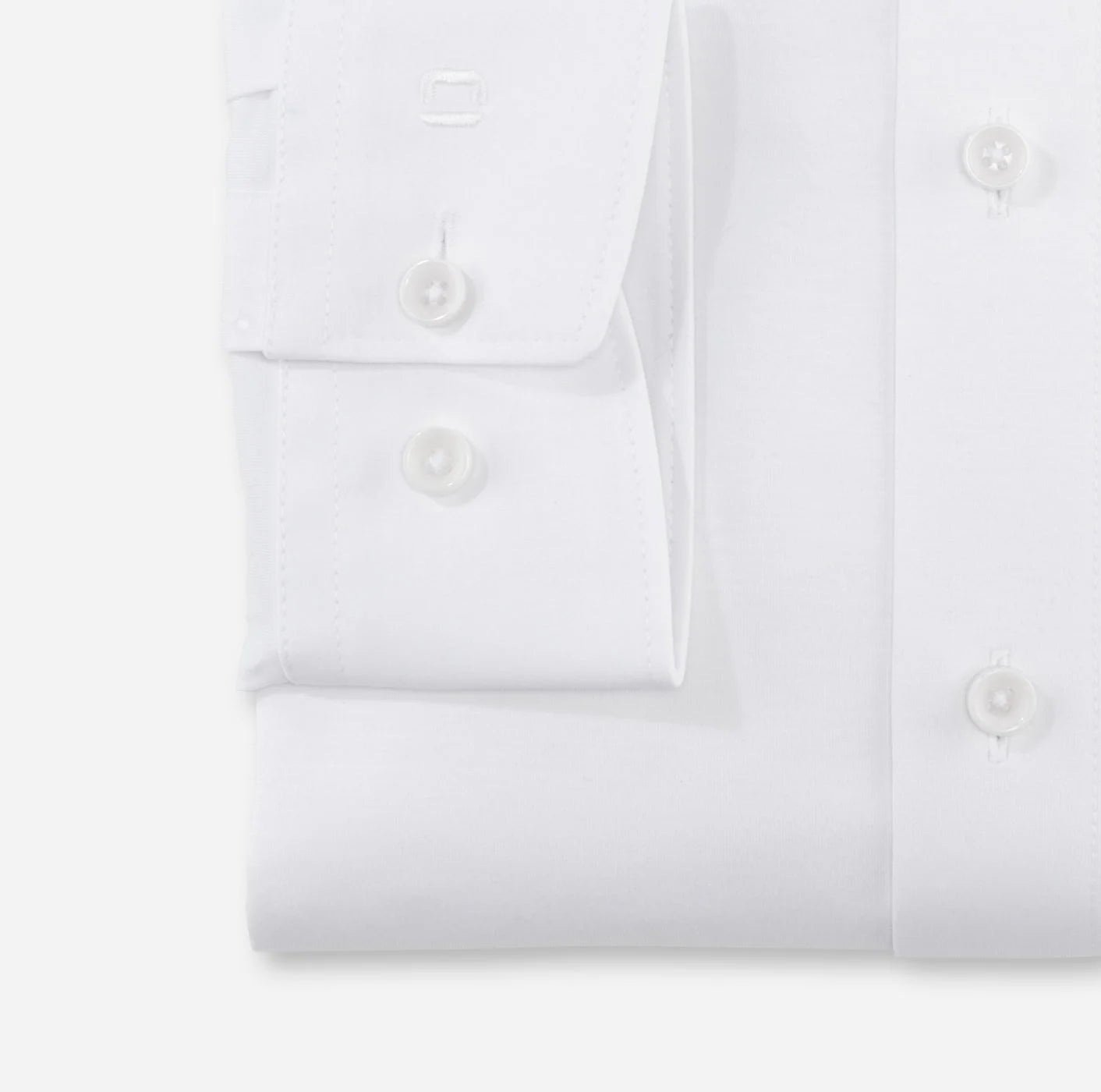 OLYMP JERSEY LANGARM HEMD MODERN FIT WEISS