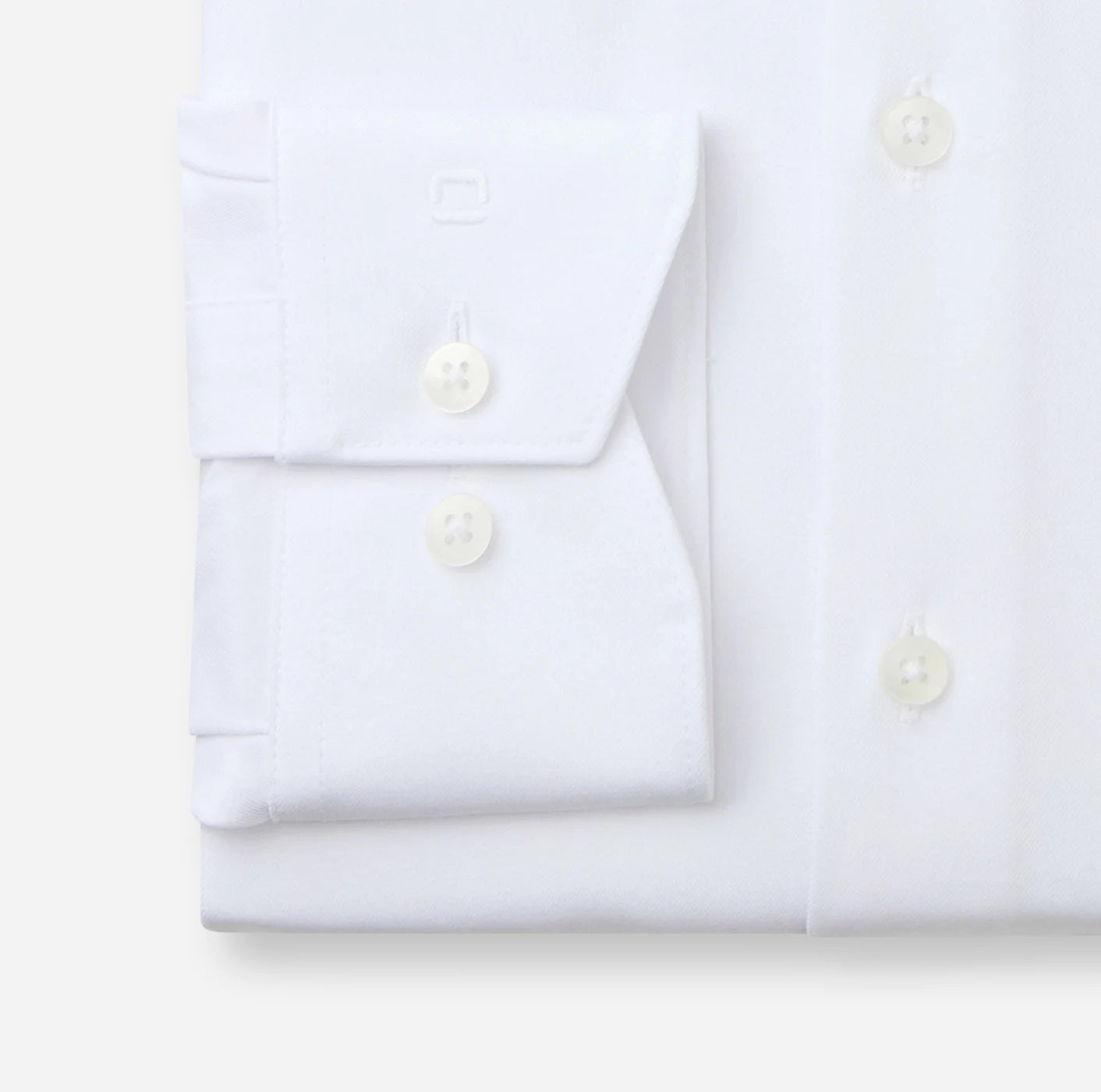 OLYMP TWILL LANGARM HEMD MODERN FIT WEISS