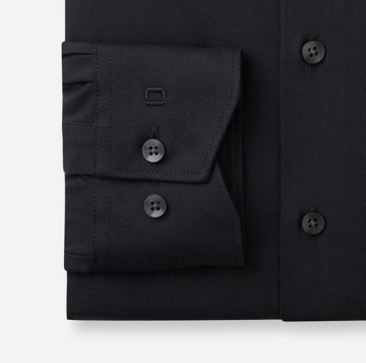 OLYMP TWILL LANGARM HEMD MODERN FIT SCHWARZ