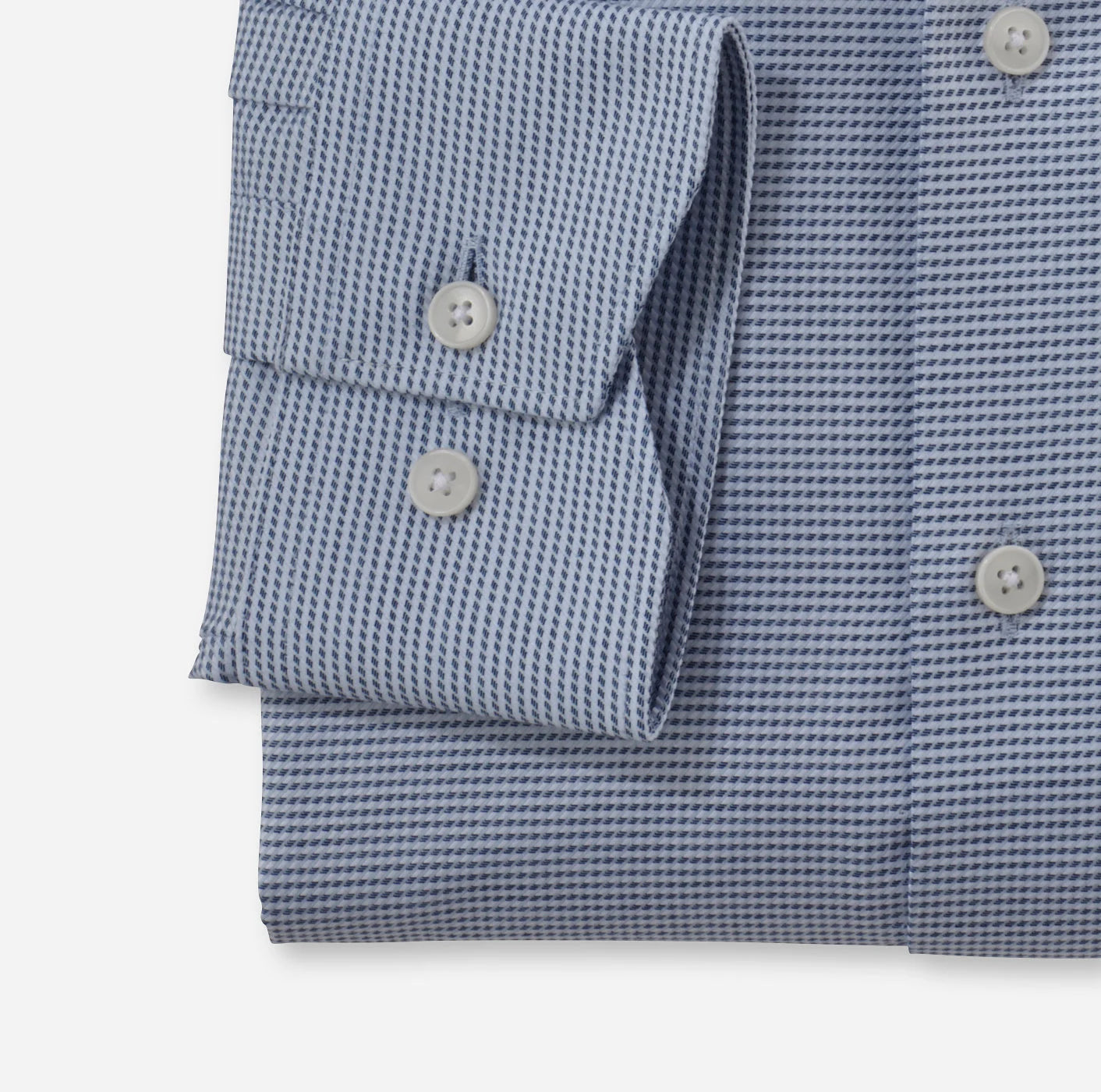 OLYMP LUXOR MODERN FIT FAUX UNI LANGARM HEMD BLAU