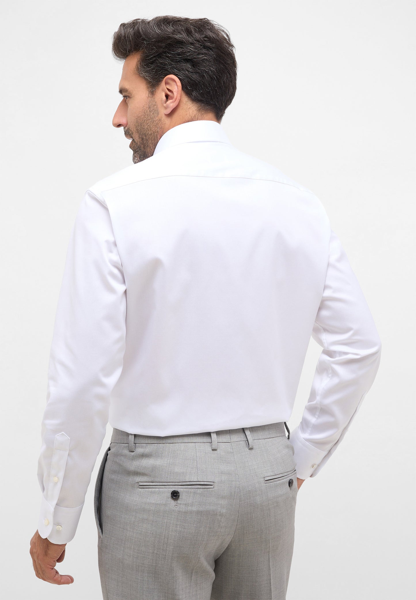 ETERNA LANGARM HEMD LUXURY SHIRT COMFORT FIT WEISS