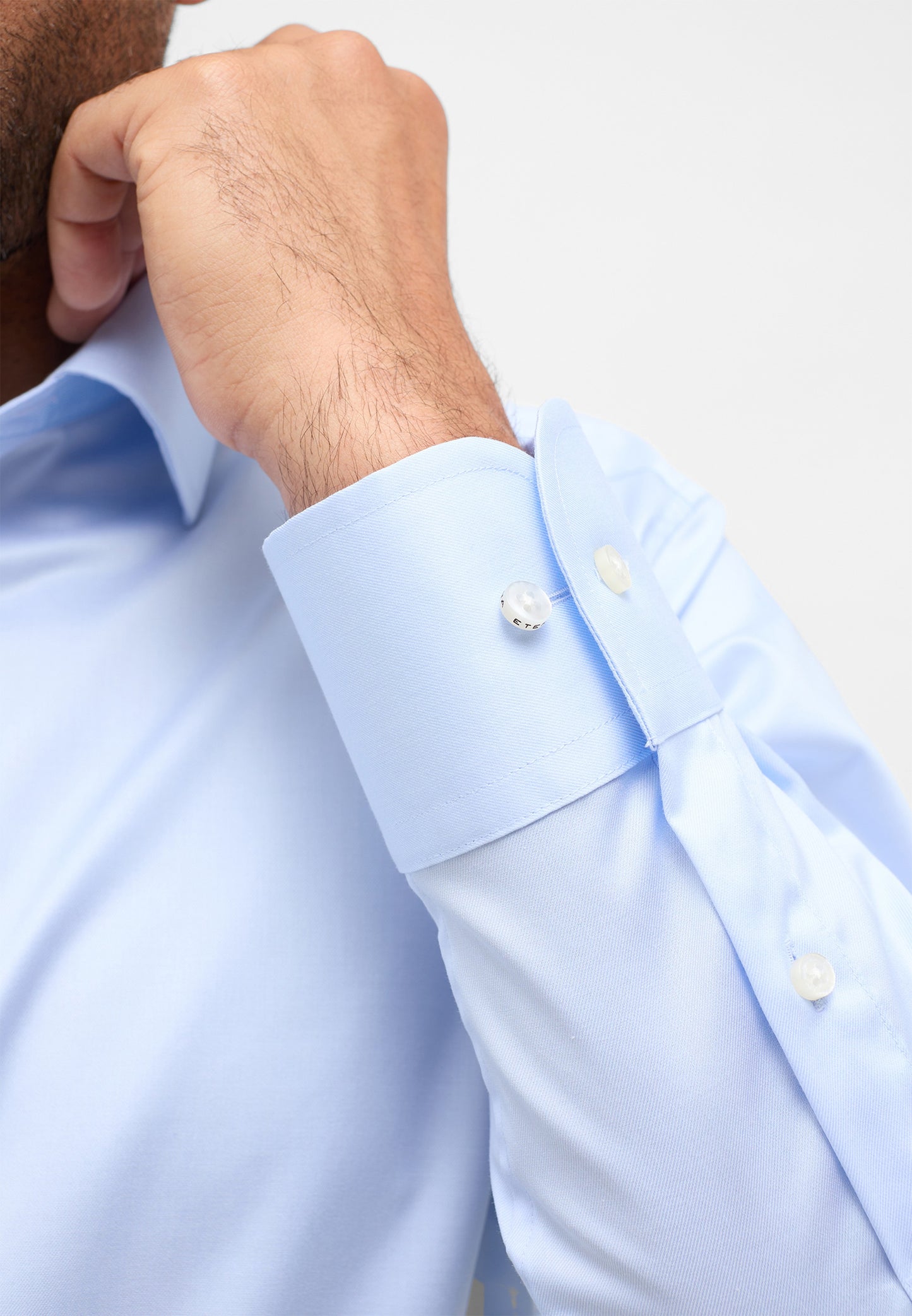 ETERNA LANGARM HEMD LUXURY SHIRT COMFORT FIT HELLBLAU