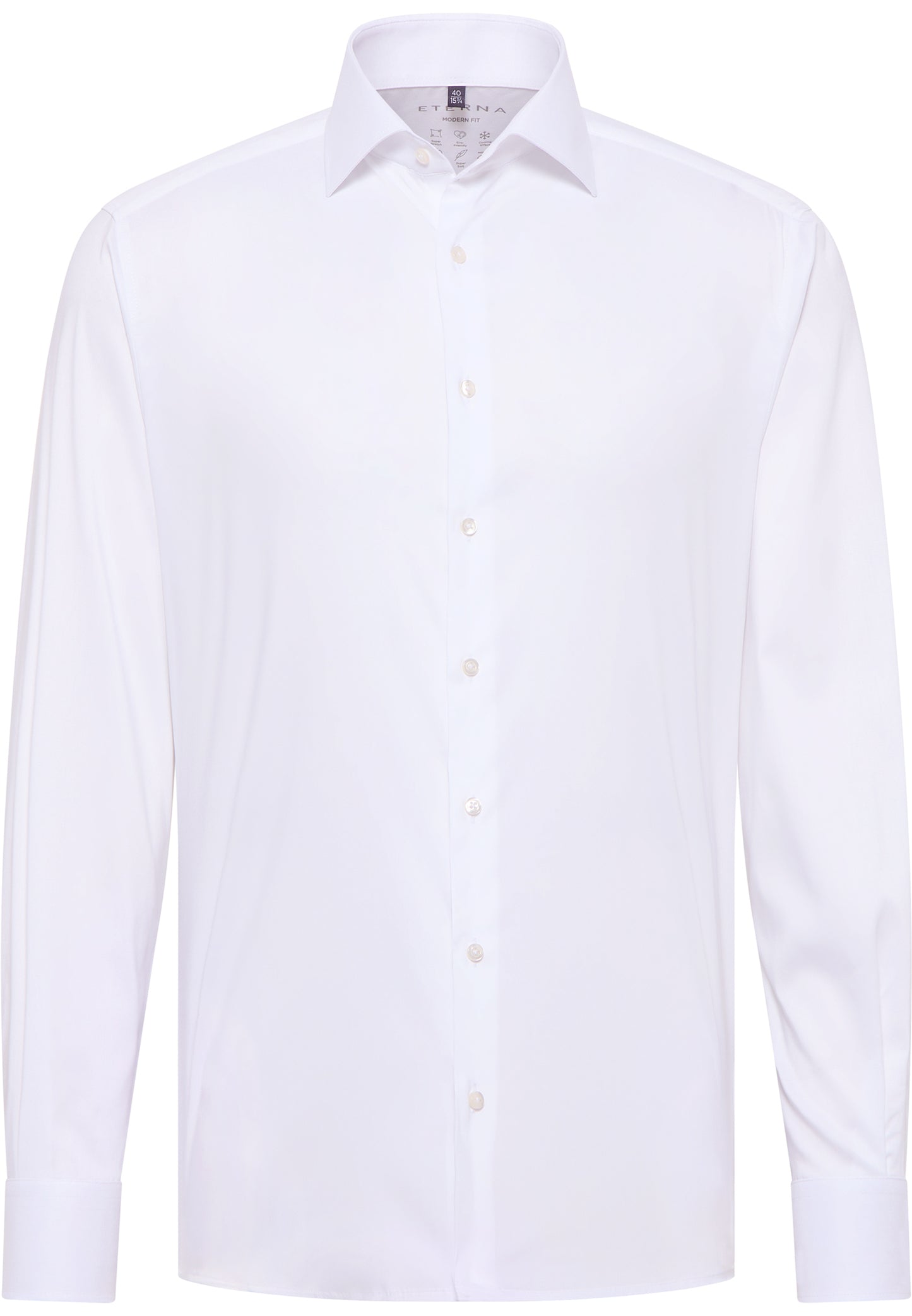 ETERNA LANGARM HEMD MODERN FIT PERFORMANCE SHIRT STRETCH WEISS
