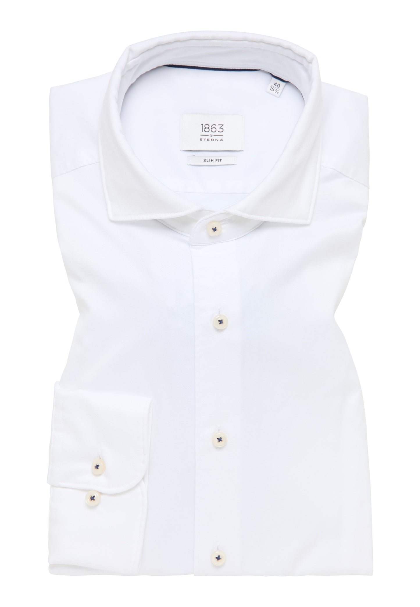 ETERNA LANGARM HEMD SLIM FIT SOFT LUXURY SHIRT WEISS