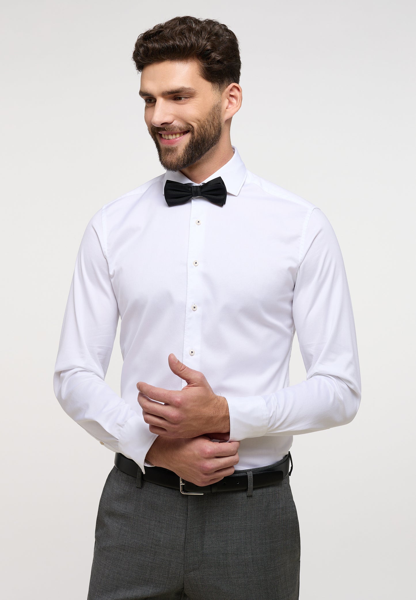 ETERNA LANGARM HEMD SLIM FIT SOFT LUXURY SHIRT WEISS