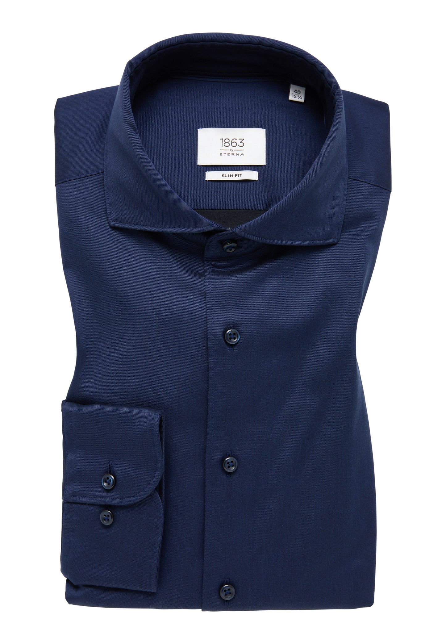 ETERNA LANGARM HEMD SLIM FIT SOFT LUXURY SHIRT NAVY