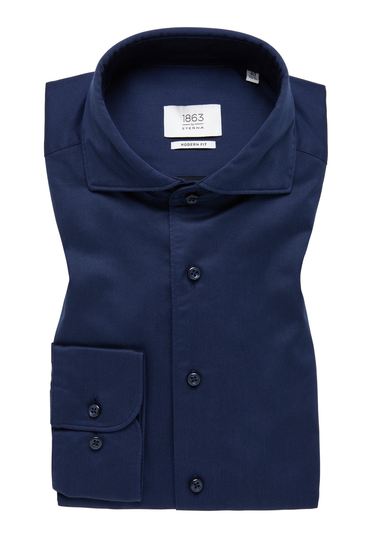 ETERNA LANGARM HEMD MODERN FIT SOFT LUXURY SHIRT NAVY
