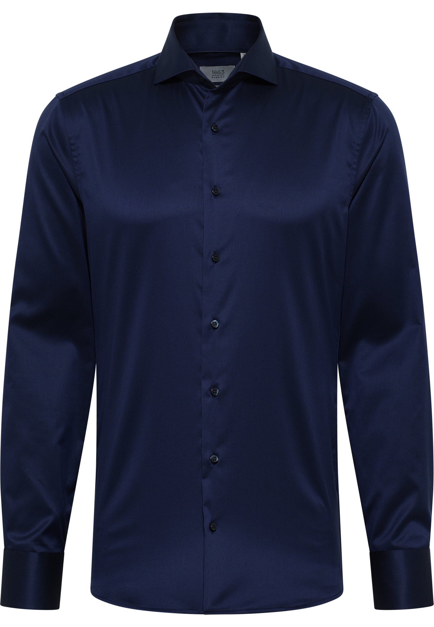 ETERNA LANGARM HEMD LUXURY SHIRT SLIM FIT UNI TWILL MARINE
