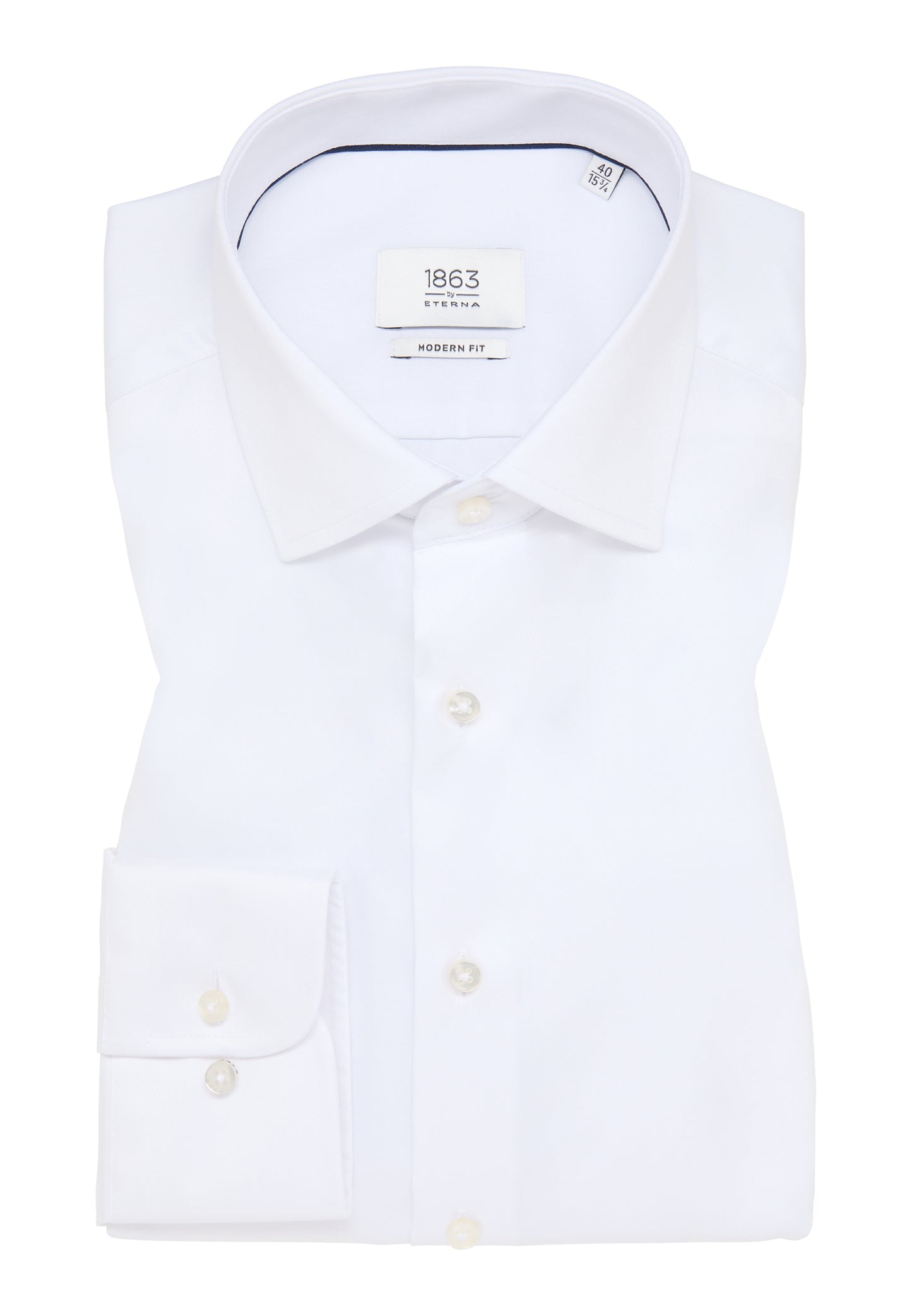 ETERNA LANGARM HEMD LUXURY SHIRT MODERN FIT WEISS