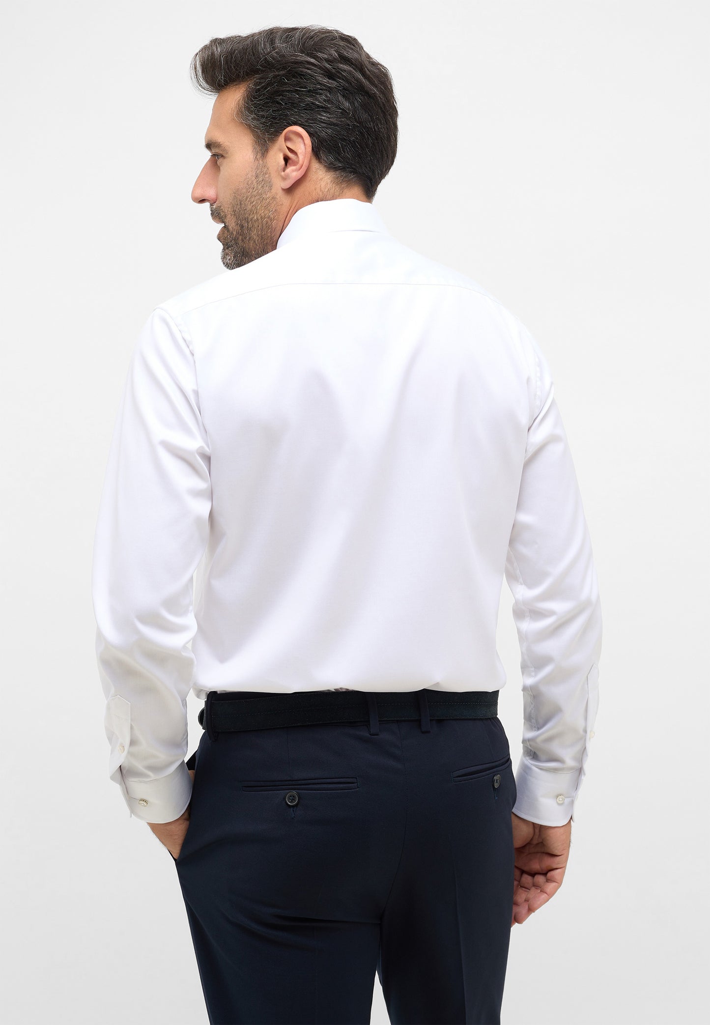 ETERNA LANGARM HEMD LUXURY SHIRT MODERN FIT WEISS