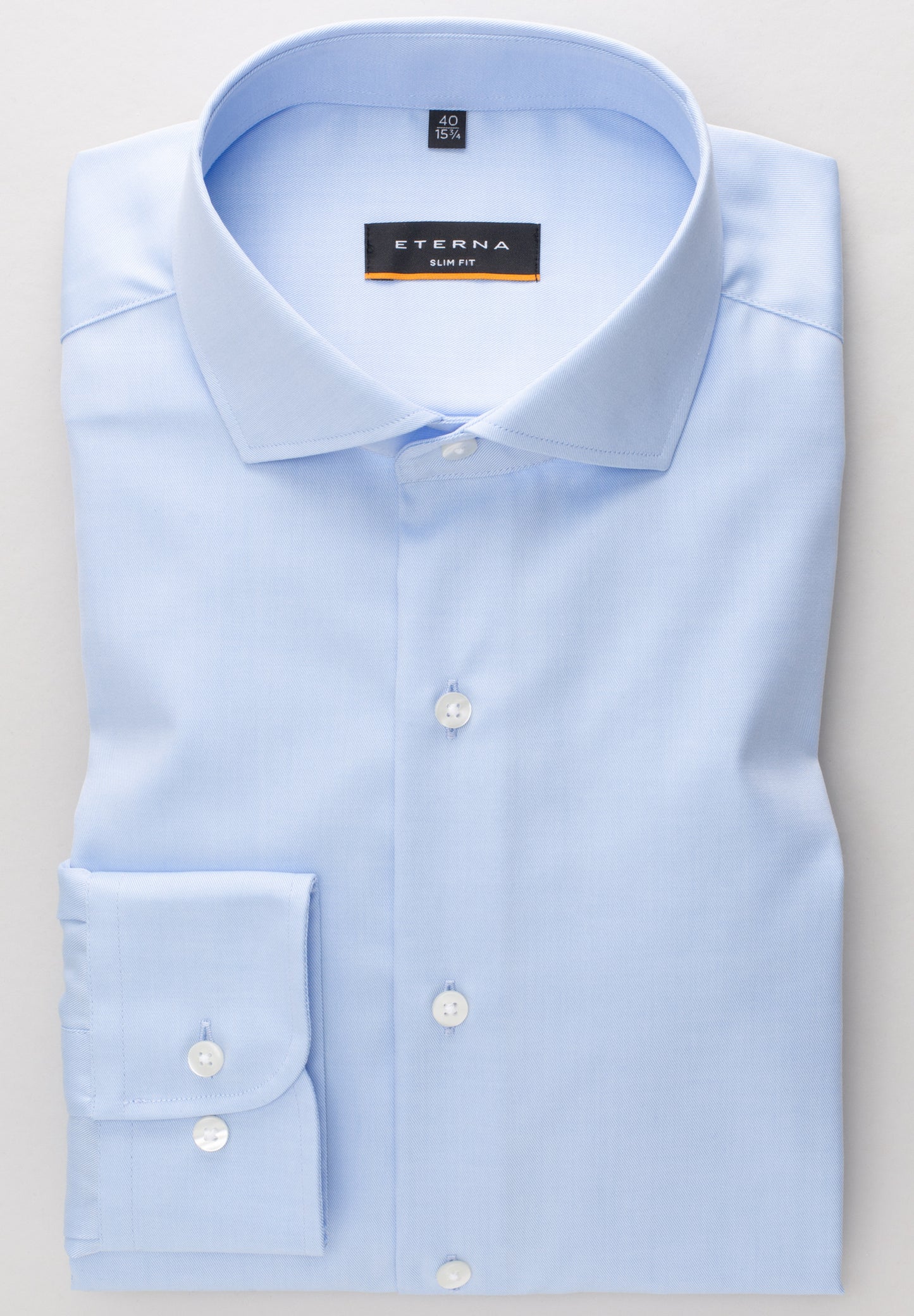 ETERNA LANGARM HEMD SLIM FIT COVER SHIRT TWILL BLAU