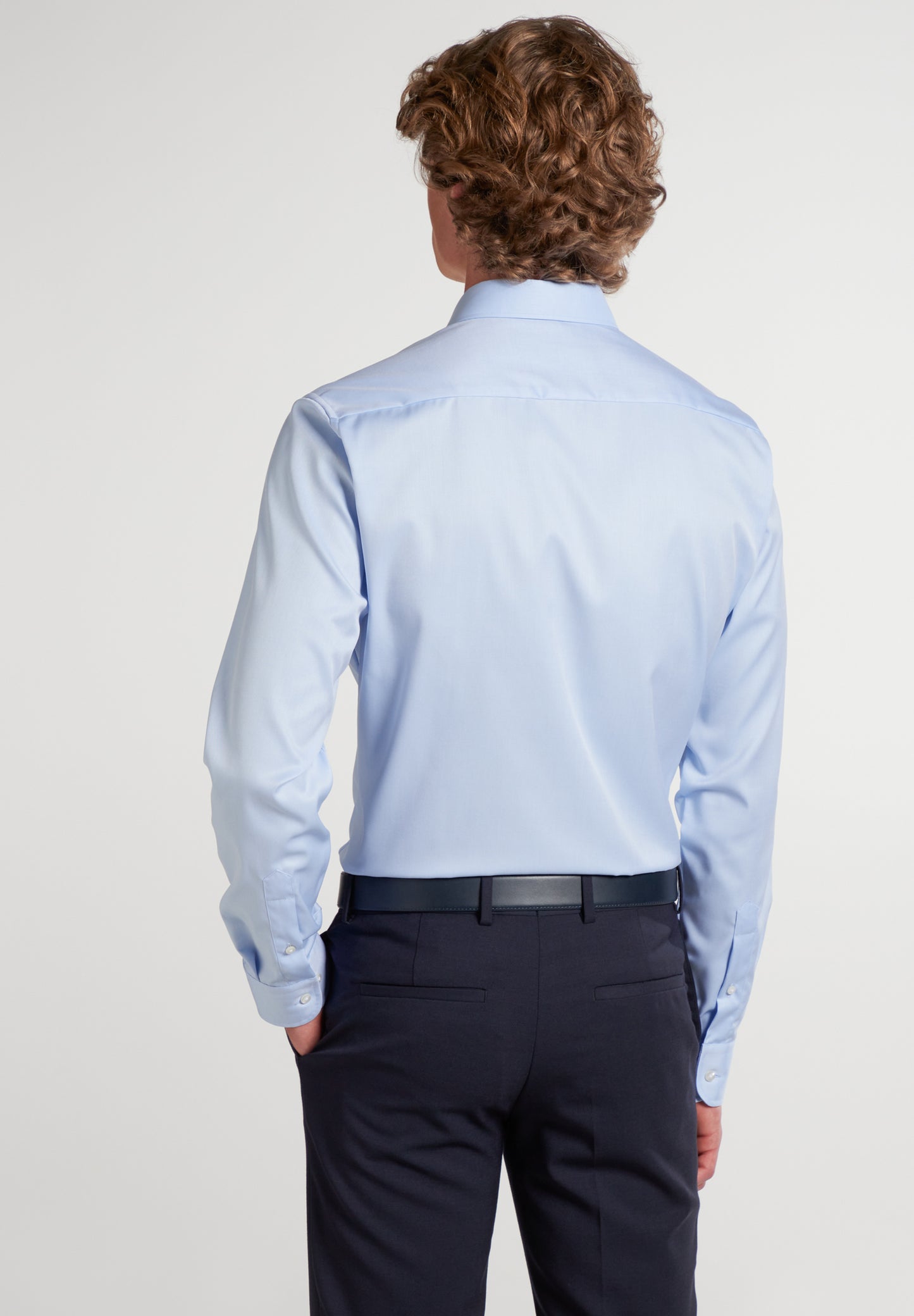 ETERNA LANGARM HEMD SLIM FIT COVER SHIRT TWILL BLAU