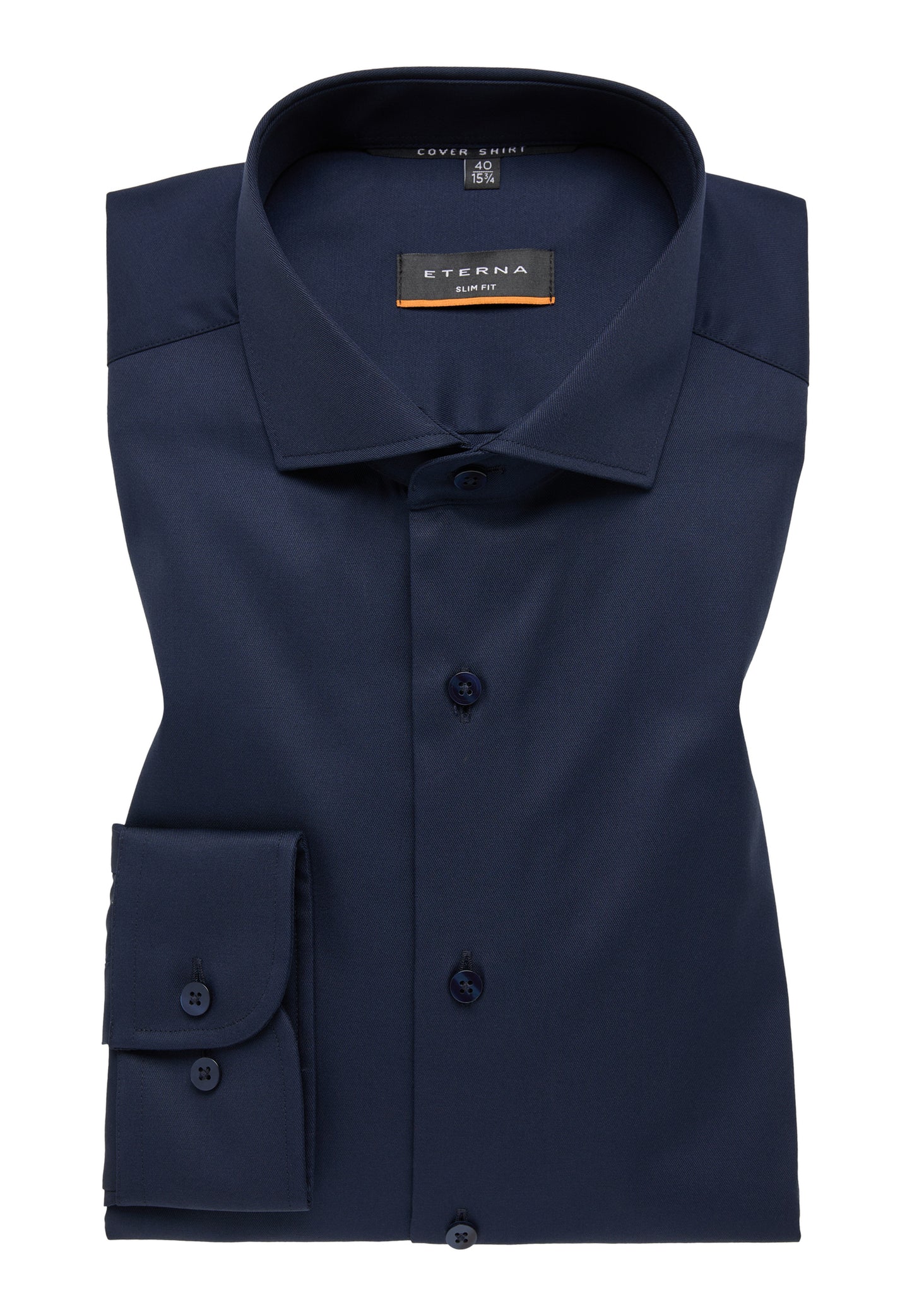ETERNA LANGARM HEMD SLIM FIT COVER SHIRT TWILL NAVY