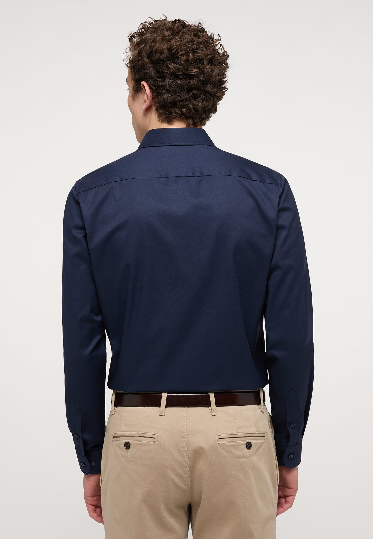 ETERNA LANGARM HEMD SLIM FIT COVER SHIRT TWILL NAVY