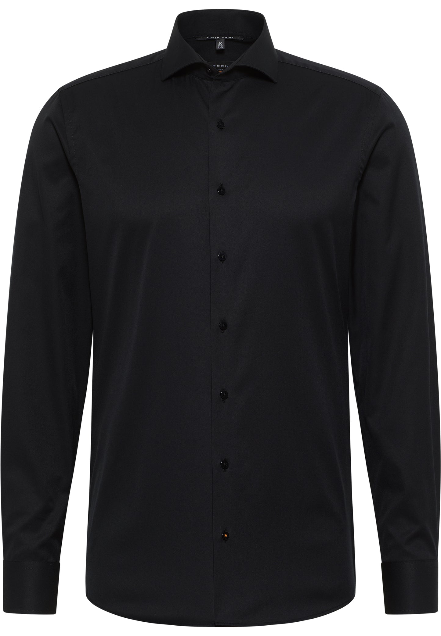 ETERNA LANGARM HEMD SLIM FIT COVER SHIRT TWILL SCHWARZ