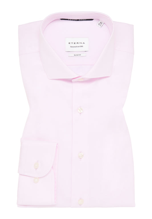 ETERNA LANGARM HEMD SLIM FIT COVER SHIRT TWILL ROSA
