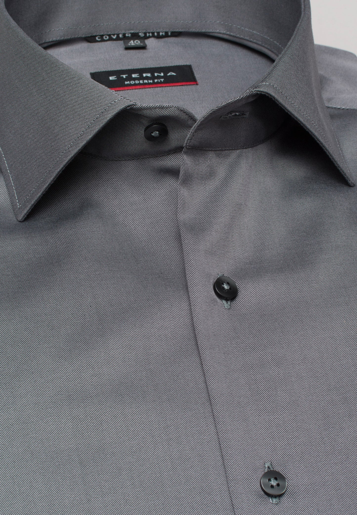 ETERNA LANGARM HEMD MODERN FIT COVER SHIRT GRAU