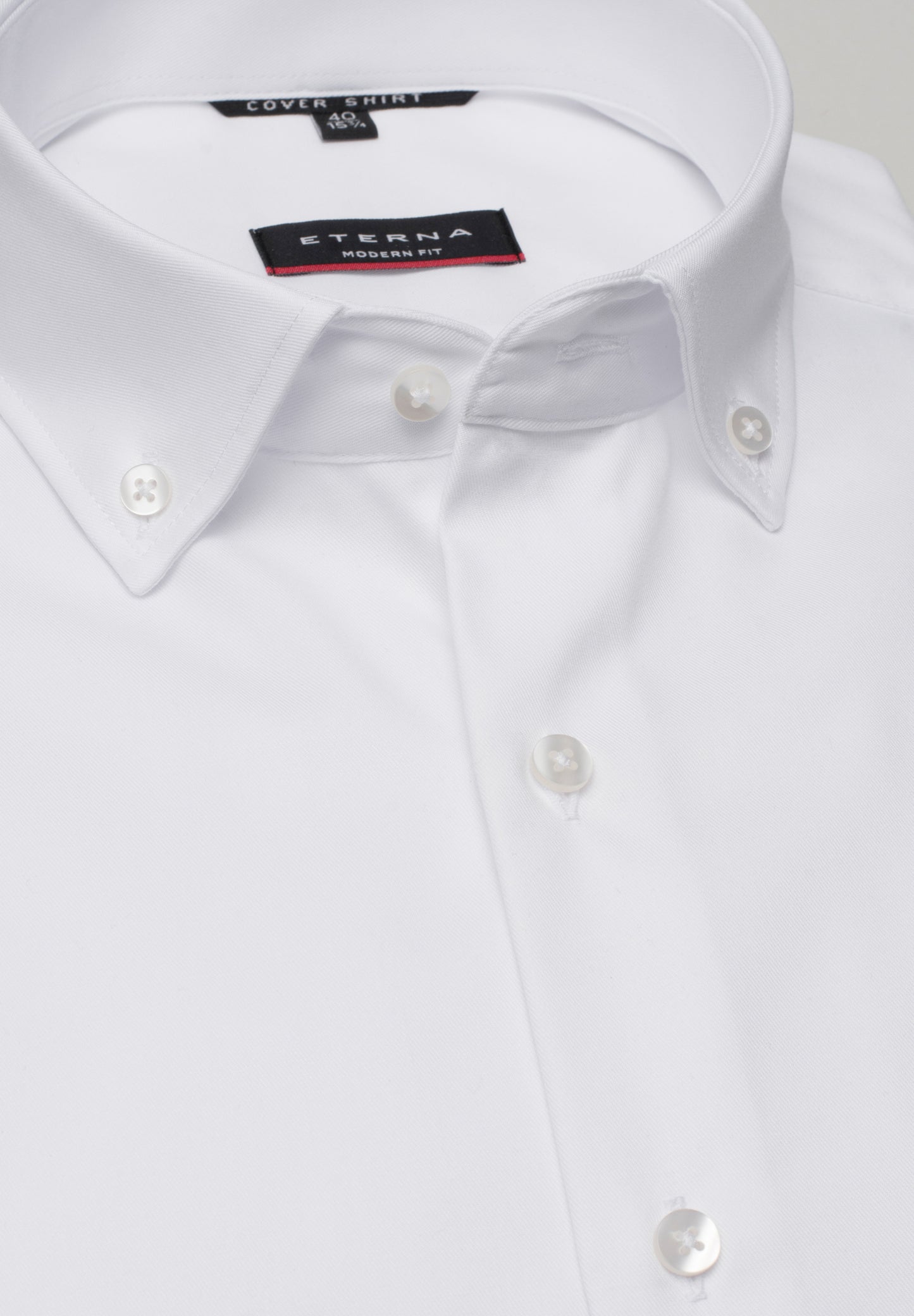 ETERNA LANGARM HEMD MODERN FIT COVER SHIRT WEISS