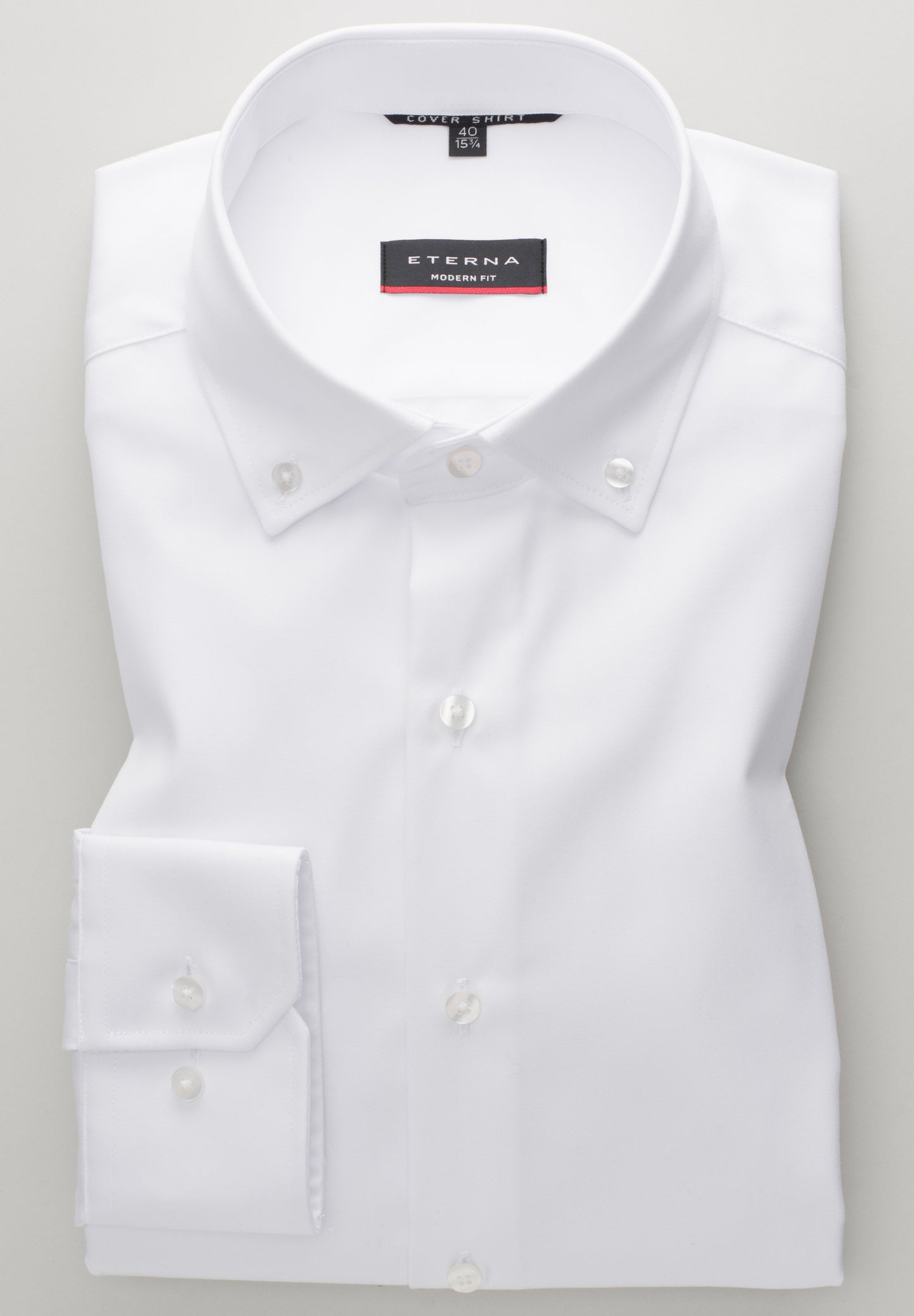 ETERNA LANGARM HEMD MODERN FIT COVER SHIRT WEISS