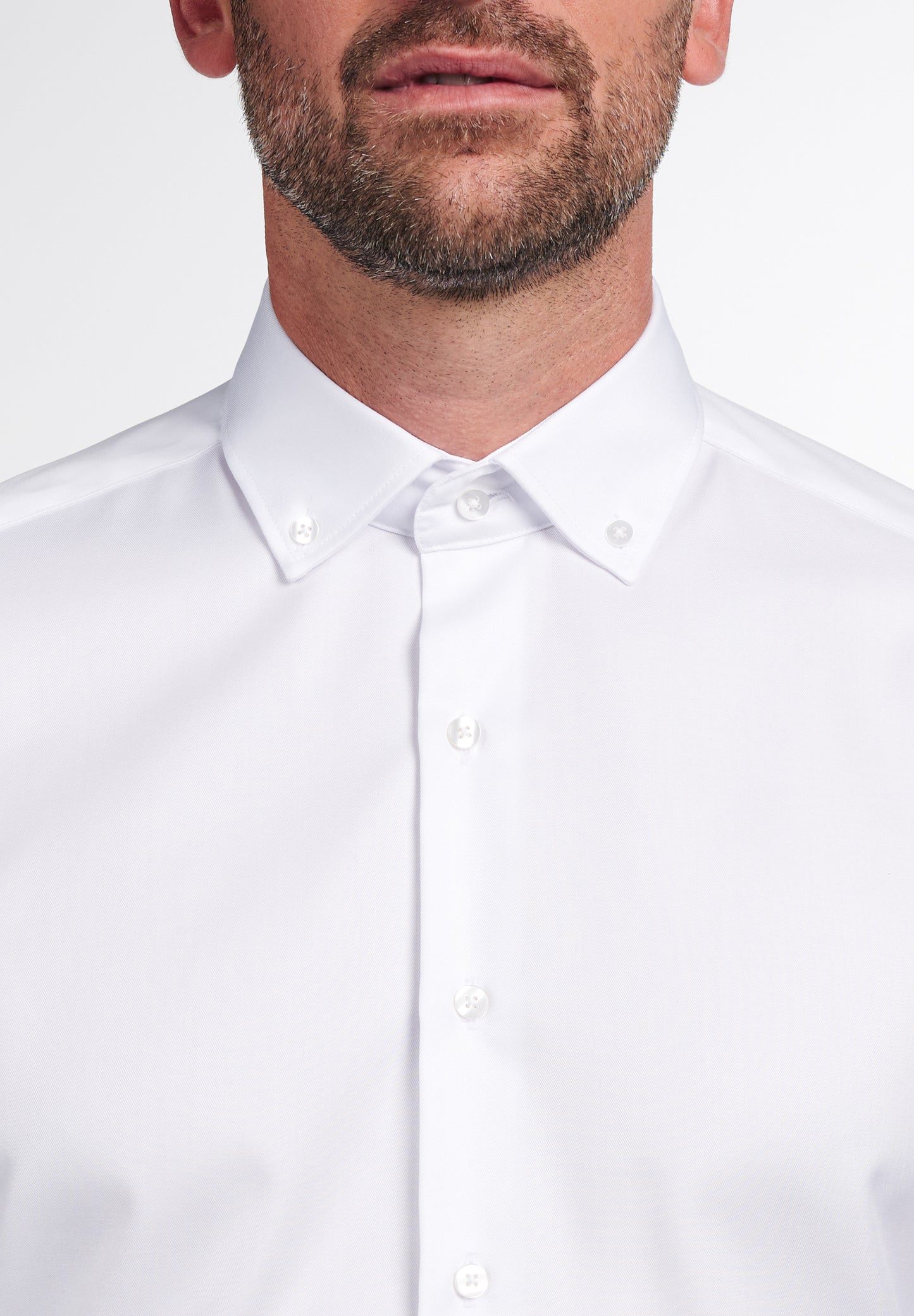 ETERNA LANGARM HEMD MODERN FIT COVER SHIRT WEISS