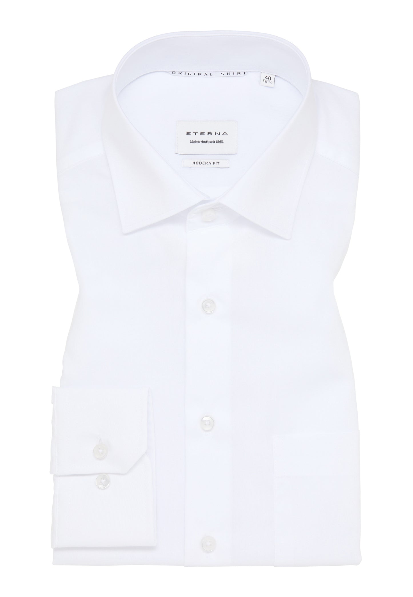 ETERNA LANGARM HEMD MODERN FIT ORIGINAL SHIRT WEISS