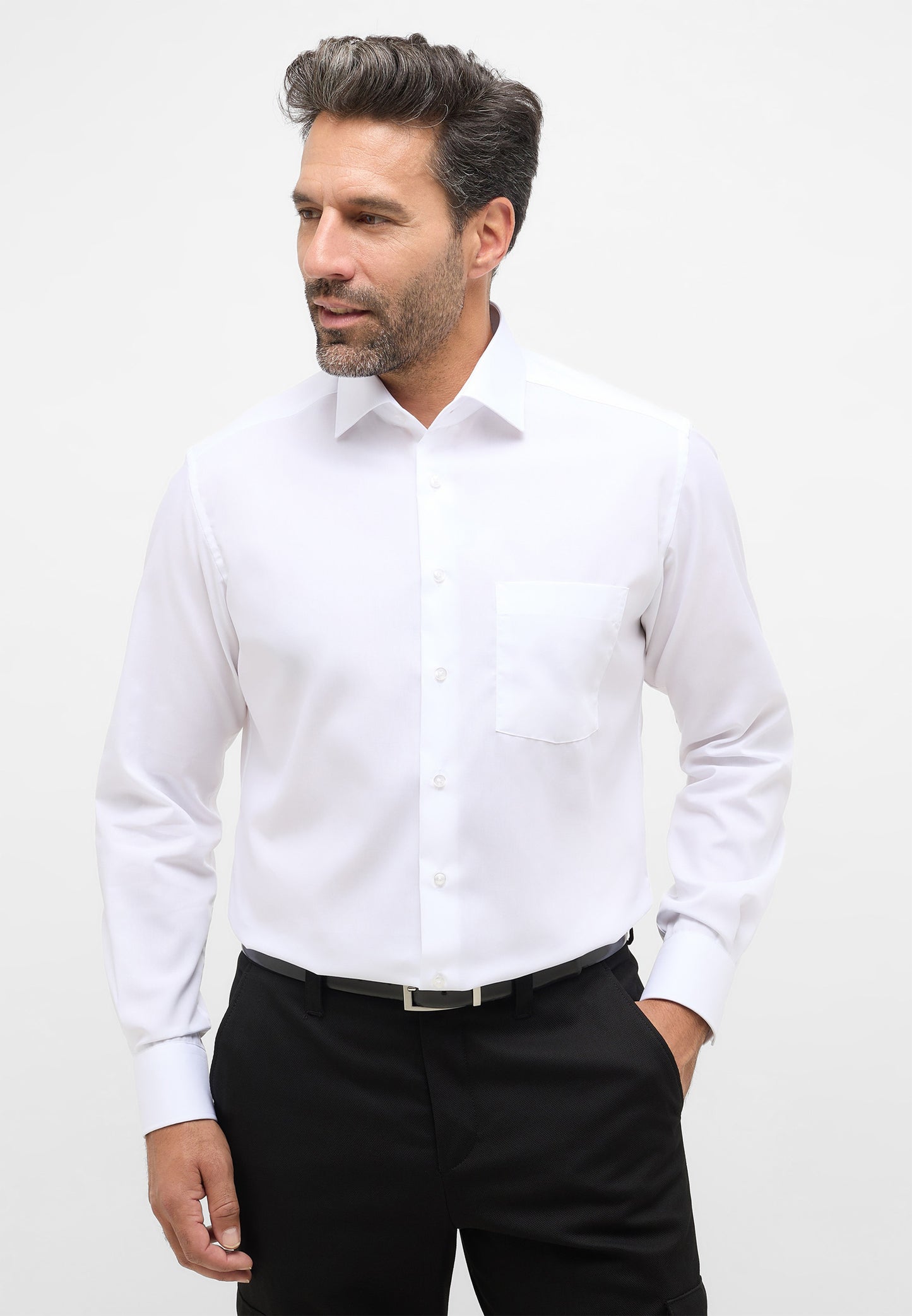 ETERNA LANGARM HEMD MODERN FIT ORIGINAL SHIRT WEISS