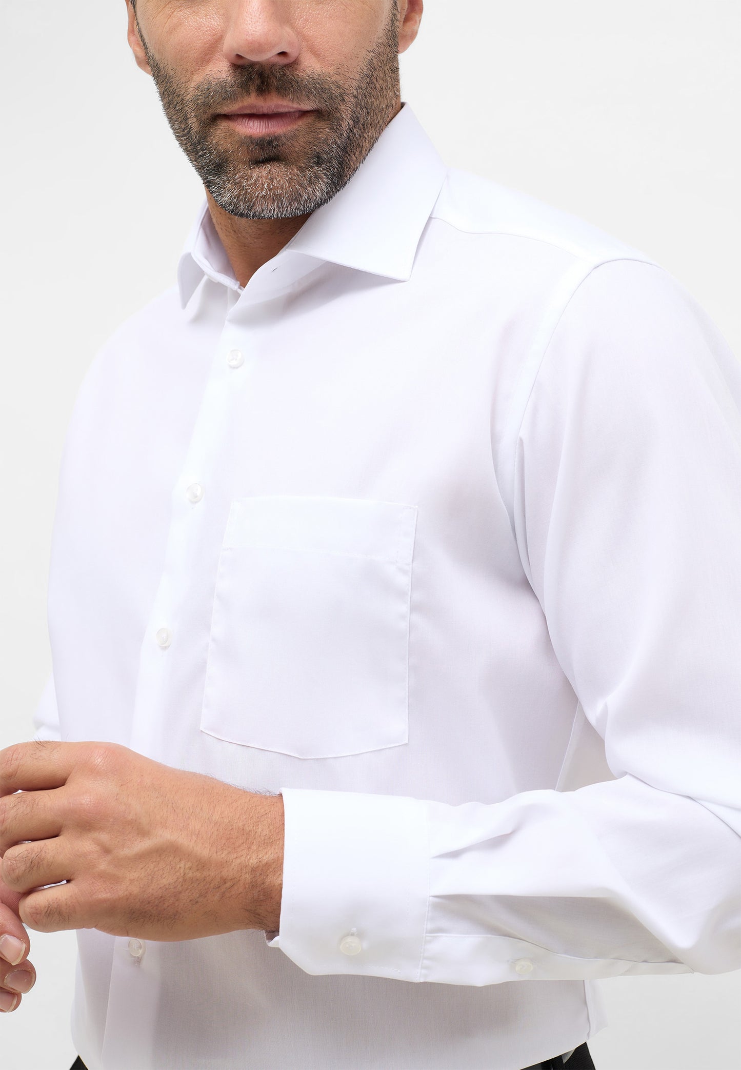 ETERNA LANGARM HEMD MODERN FIT ORIGINAL SHIRT WEISS