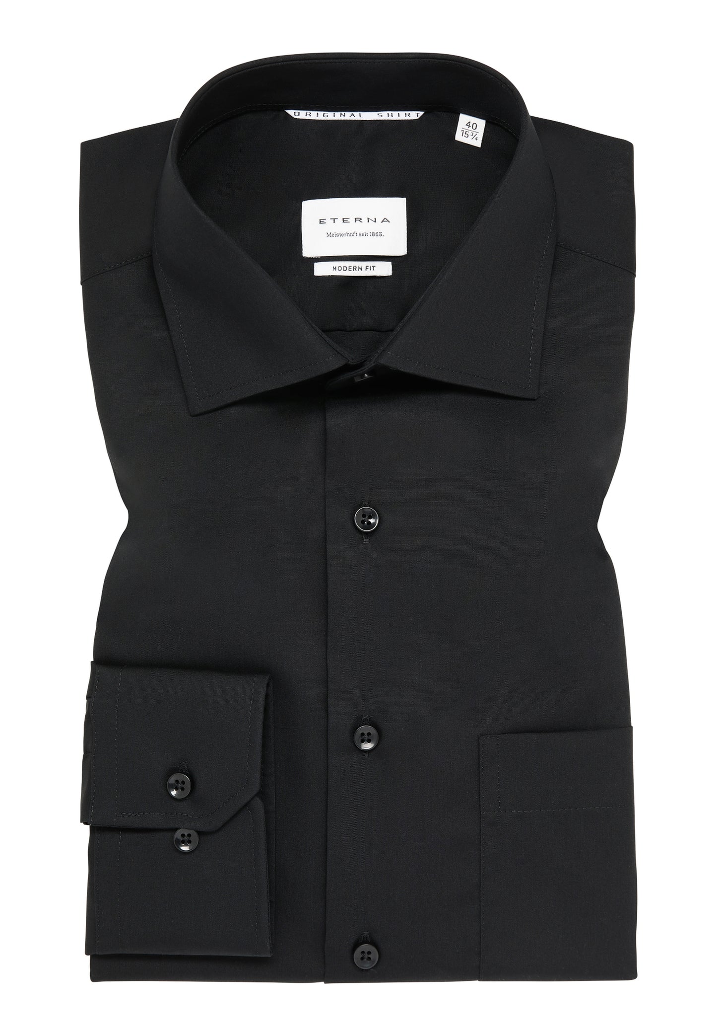 ETERNA LANGARM HEMD MODERN FIT ORIGINAL SHIRT SCHWARZ