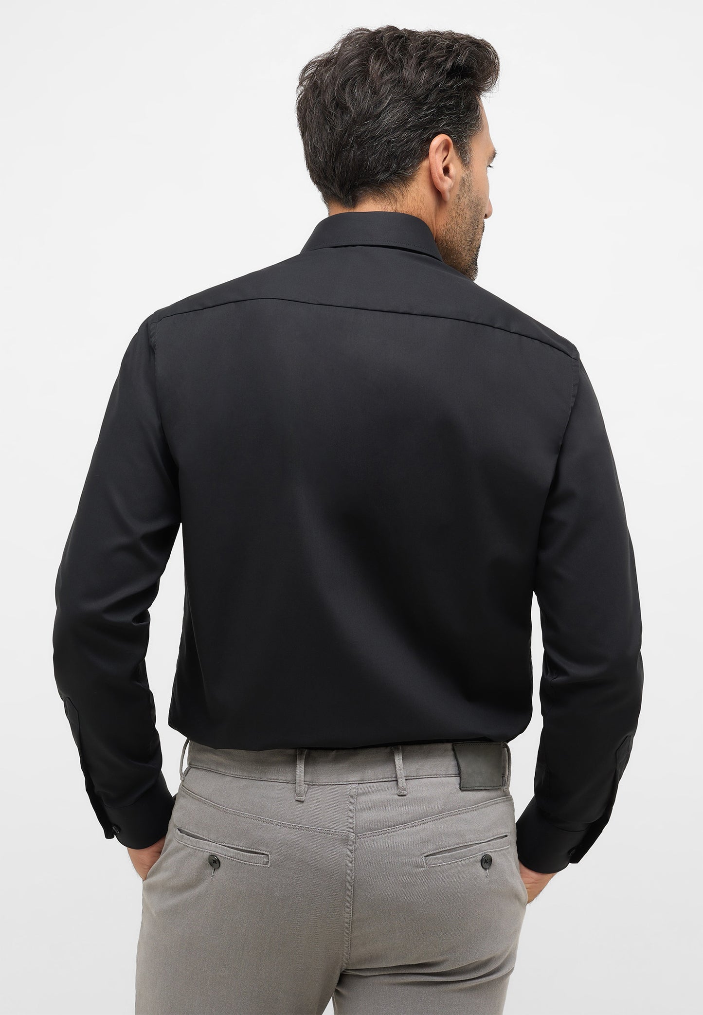 ETERNA LANGARM HEMD MODERN FIT ORIGINAL SHIRT SCHWARZ