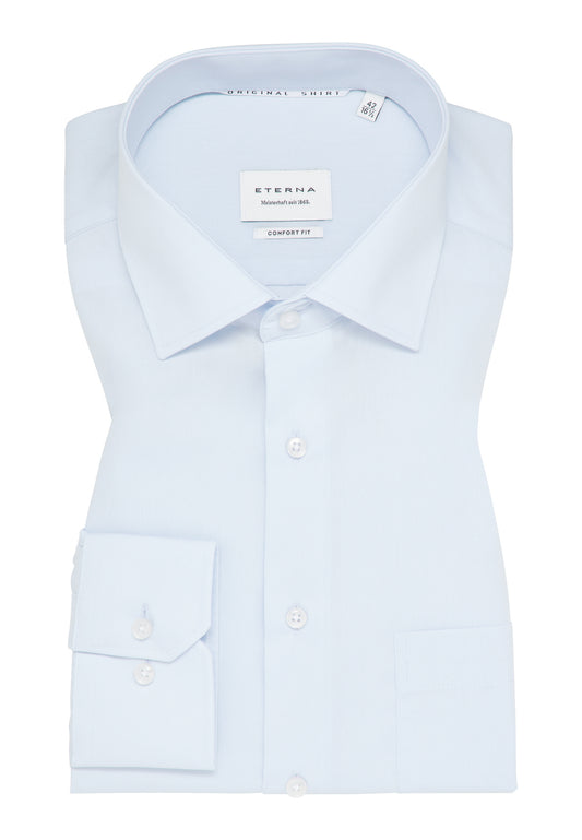 ETERNA LANGARM HEMD COMFORT FIT ORIGINAL SHIRT HELLBLAU