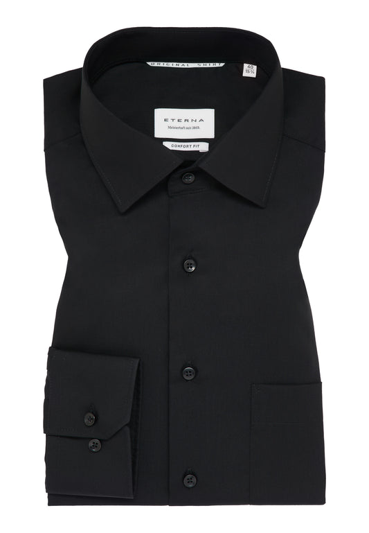 ETERNA LANGARM HEMD COMFORT FIT ORIGINAL SHIRT SCHWARZ