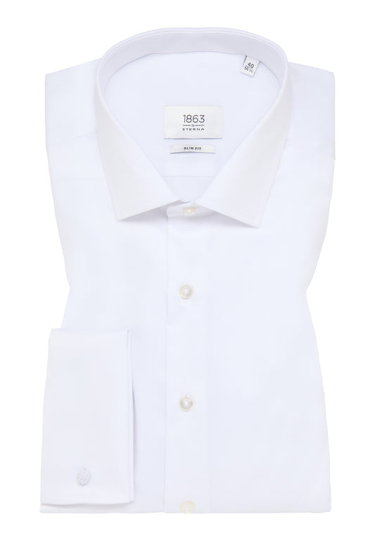 ETERNA LANGARM HEMD LUXURY SHIRT SLIM FIT WEISS