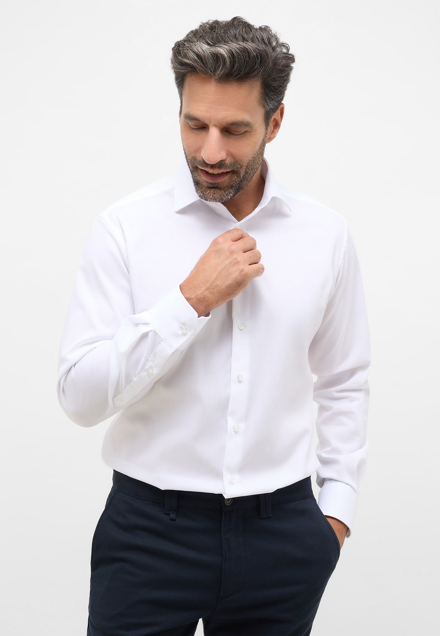 ETERNA LANGARM HEMD MODERN FIT ORIGINAL SHIRT WEISS