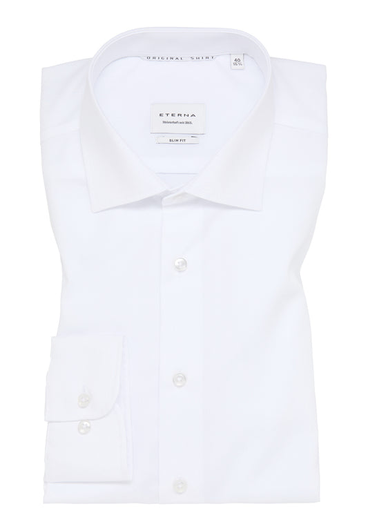 ETERNA LANGARM HEMD SLIM FIT ORIGINAL SHIRT WEISS