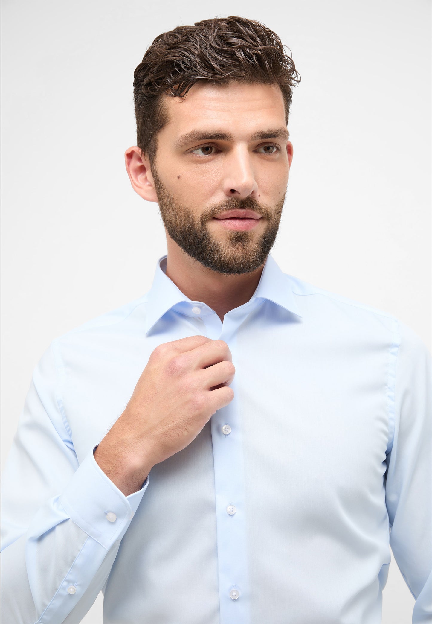 ETERNA LANGARM HEMD SLIM FIT ORIGINAL SHIRT BLAU