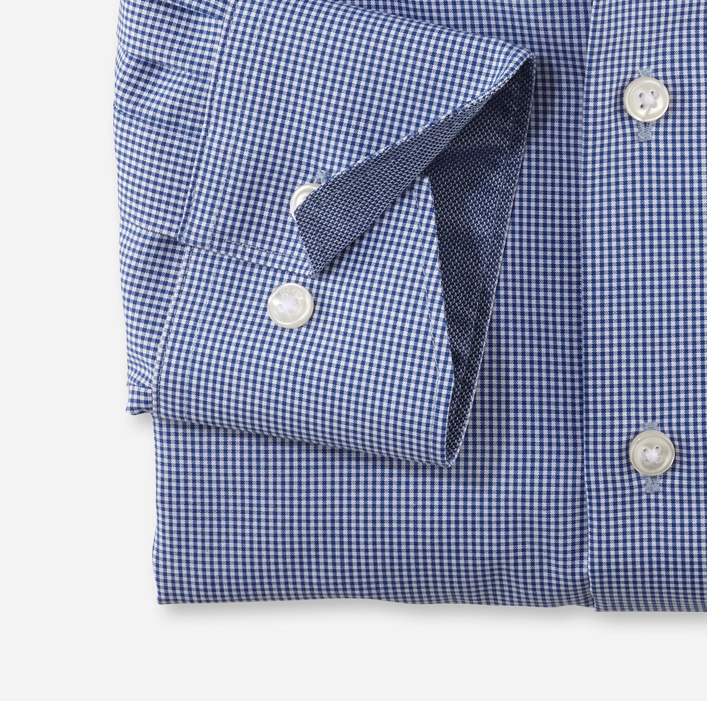 OLYMP LUXOR COMFORT FIT KARO LANGARM HEMD DUNKELBLAU