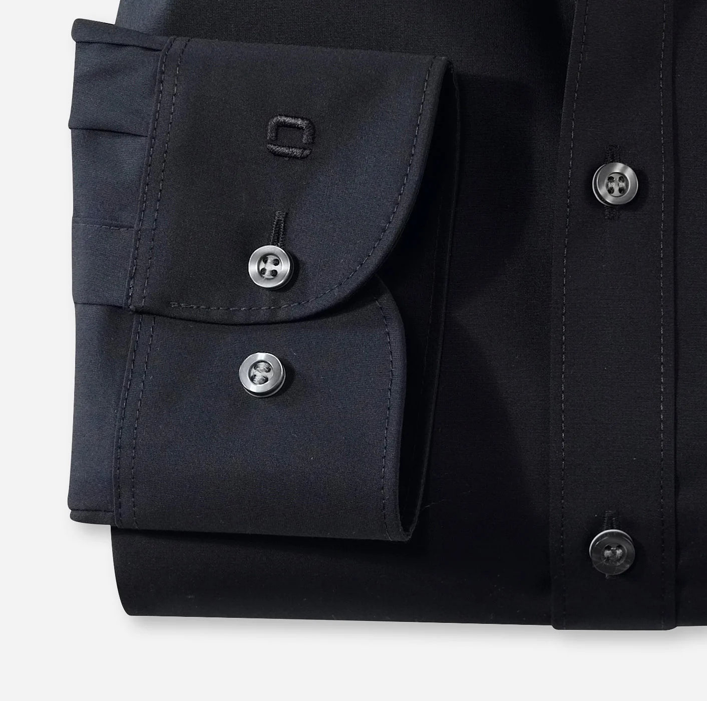 OLYMP UNI LANGARM HEMD MODERN FIT SCHWARZ