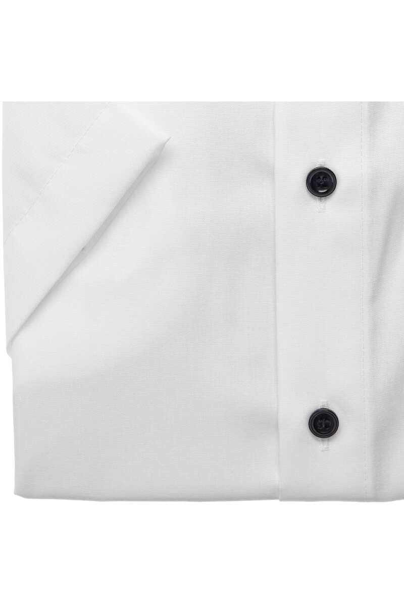 MARVELIS KURZARM HEMD POPELINE COMFORT FIT WEISS MIT PATCHUNG