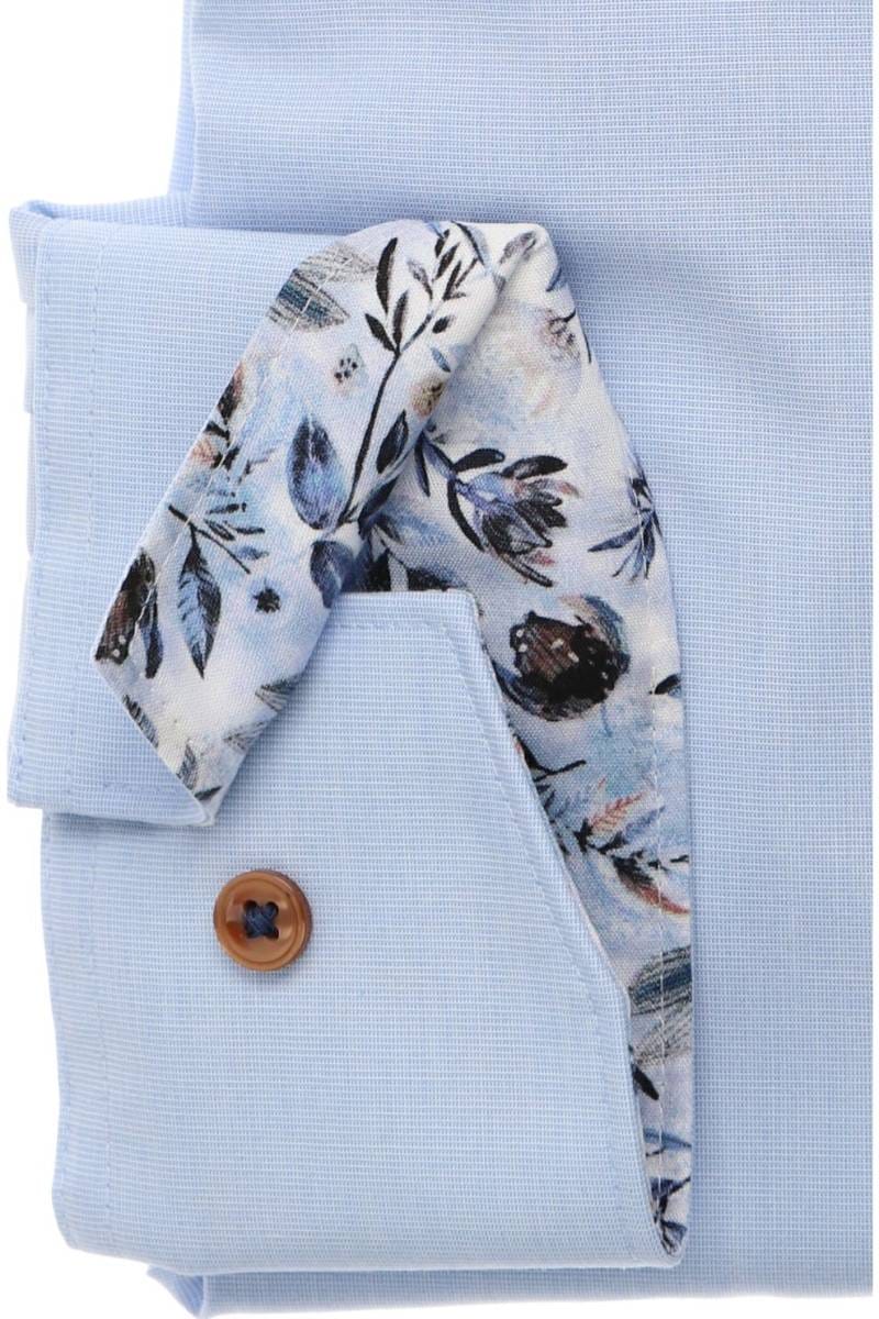 MARVELIS LANGARM HEMD MODERN FIT HELLBLAU MIT PATCHUNG