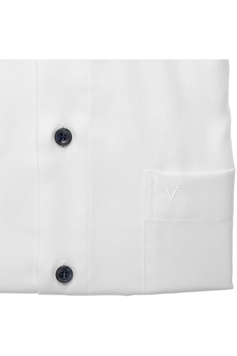 MARVELIS LANGARM HEMD FEINTWILL MODERN FIT WEISS MIT PATCHUNG