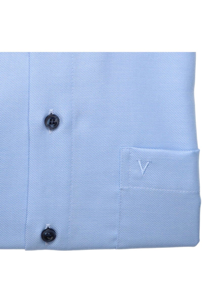 MARVELIS LANGARM HEMD FEINTWILL MODERN FIT BLAU MIT PATCHUNG