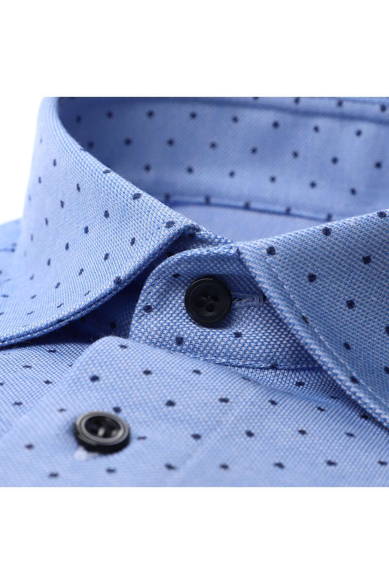 MARVELIS LANGARM HEMD MODERN FIT GEPUNKTET HELLBLAU