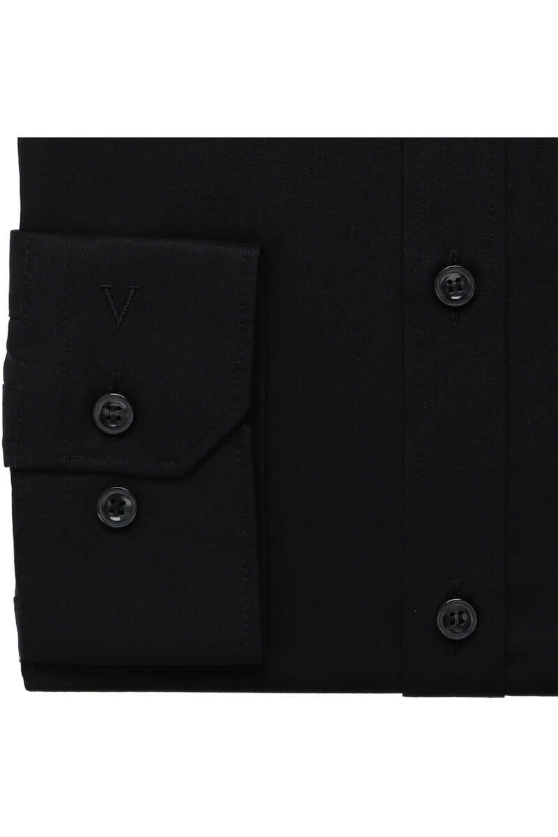 MARVELIS EXTRA LANGER ARM HEMD SUPER SLIM SCHWARZ