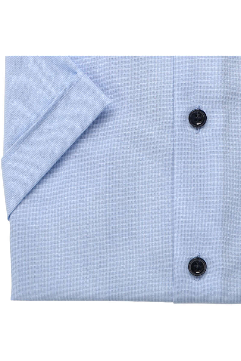 MARVELIS KURZARM HEMD BODY FIT HELLBLAU MIT PATCHUNG