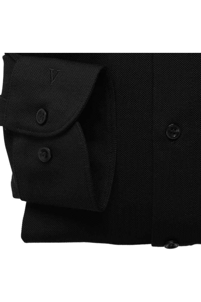 MARVELIS LANGARM HEMD BODY FIT SCHWARZ