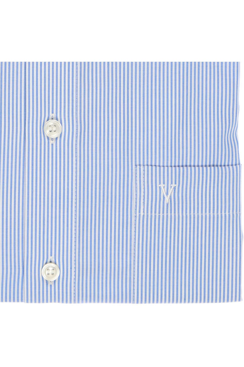 MARVELIS LANGARM HEMD POPELINE COMFORT FIT WEISS/BLAU GESTREIFT