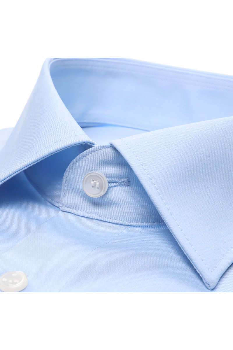MARVELIS KURZARM HEMD CHAMBRAY COMFORT FIT HELLBLAU