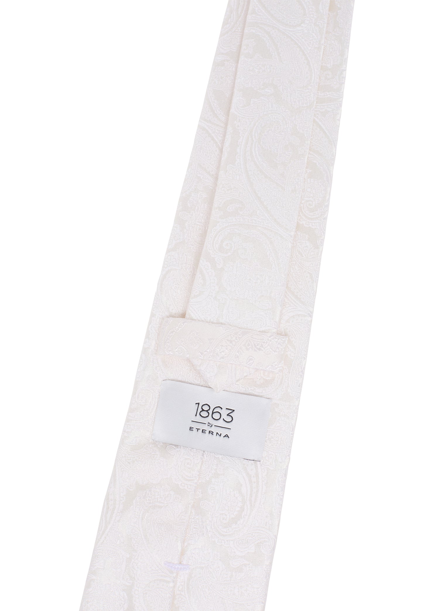 ETERNA KRAWATTE GEMUSTERT WEISS